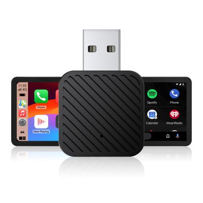 2025 Tiny Wireless CarPlay Adapter Android Auto Dongle for iPhone & Android Plug & Play Fits Most Cars 2015+ USB Type-C Compact Design