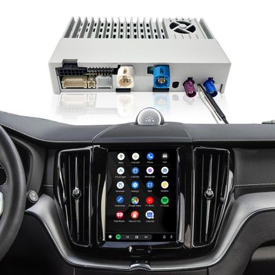 CarPlay Adapter fit for Volvo XC60 Android Auto CarPlay Android System 3 in 1 Phone App Full Screen Mirror to 9 in Touchscreen Navigation Map Netflix Spotify Music YouTube Vehicle Cameras (128GB)