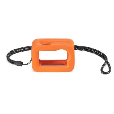 Compatible for DJI Osmo Action 3/4/5 Pro Floating Case - Bright Orange Water-Protection Accessory with Wrist Lanyard