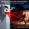 3 Pack Solar Sound and Light Alarm Motion Sensor 100dB Outdoor Security Siren with Flashing Light IP65 Waterproof Motion Activated Detector Alarm 3 Modes for Travel Yard Farm Home Barn Garden view 2