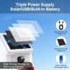 3 Pack Solar Sound and Light Alarm Motion Sensor 100dB Outdoor Security Siren with Flashing Light IP65 Waterproof Motion Activated Detector Alarm 3 Modes for Travel Yard Farm Home Barn Garden view 3