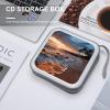 FekiLoot Beach Maui Hawaii Sunset Sea Waves Clouds CD Case Hard Plastic DVD Disc Cases Storage Binder Portable Zipper CD Case Holder Large Storage Disc Wallet Bag for Car Home Travel(40 Capacity) view 4