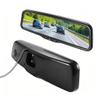 9.66 inch Rear View Mirror Monitor Fit for Toyota Crown 3.0 4.3 Royal Saloon VIP 2011-2012 Auto-Dimming Rearview Monitor,AHD Camera System Rear View Mirror view 2