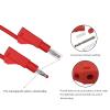 10PCS 4MM Banana Retractable Stackable Solder in line Assembly Test Leads connectors J.10043(5 red 5 Black) view 4