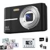 2000s Camera, 2000's Aesthetic Digital Camera, 50MP, Anti-Shake FHD 1080p Compact Camera for Photography, 2.4 Inch LCD Screen,16x Digital Zoom (Black) view 1