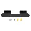 Jectse Thin Speaker Mounting Bracket Shelf with Steel Material, Space Saving Wall Mount for, 22lbs Load, Cable Management (Black) view 1