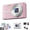 2000s Camera, 2000's Aesthetic Digital Camera, 50MP, Anti-Shake FHD 1080p Compact Camera for Photography, 2.4 Inch LCD Screen,16x Digital Zoom (Pink) view 1