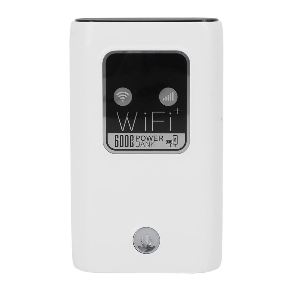 Yoidesu 4G Portable Router, 4G LTE 300Mbps USB Power Bank Portable Router, Mobile Network Hotspot, USB Modem Network Smart with SIM Card Slot,6000mah, for Car Outdoor