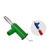 10pcs 4mm Banana Pin Copper Electrical Connector Adaptor Tools Parts J.10027(5 Colors x 2) view 4