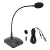Jectse Desktop Gooseneck Wired Microphone System, Corded Voice Condenser Mic, Professional for Conference, Efficient Capacitive Pickup, Malleable Metal Gooseneck view 1