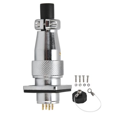 plplaaoo WS16 Aviation Plug Socket Aviation Cable Connector Superior Performance Zinc Alloy Material 500V Rating for Electric Power Communications Marine Aerospace Applications