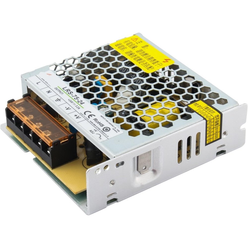 LRS-75-24 75W 24VDC 3.1A Output Industrial AC-DC Switching Mode Power Supply SMPS 1Pcs