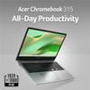 acer Chromebook 315, 15.6" FHD (1920 x 1080) IPS Display Laptop, Intel Celeron N4500, 4GB RAM, 192GB Storage (64GB eMMC + 128GB SD), Webcam, Chrome OS, Sparkly Silver, Protective Sleeve Included view 2