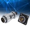 3 Pin Aviation Connector Zinc Alloy WS20 Aviation Male Female Plug AC 500V Stable Electrical Performance for Aviation Navigation Sealing Electronic Equipment view 4