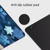 Mouse Pad Gaming Mouse Pad 19.7x39.4in, Compatible with Laser and Optical Mice, Durable Non-Slip Waterproof Base Mause Mat for Office Computer Keyboard & Home Desk Mat (Navy Blue Snowflake) L#L409 view 3