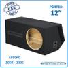 12" Single ported sub Box, fits 02-25 Accord Speaker Box Ground Shaker Car Audio Subwoofer Enclosure view 2