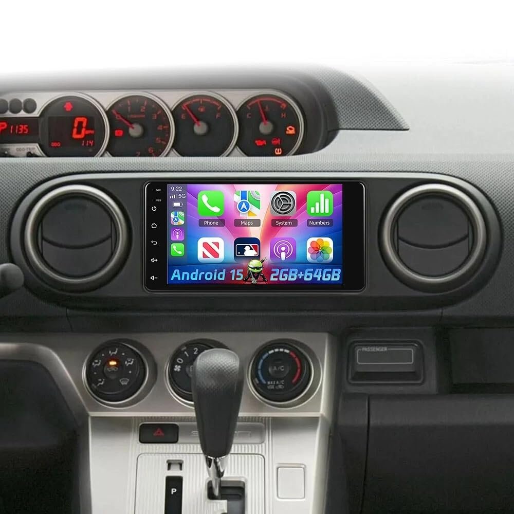 4+64G Double Din Car Stereo for Scion XB 2008-2015 with Wireless CarPlay and Android Auto, 9 Inch IPS Touchscreen Android 15 Car Radio Support Bluetooth WiFi GPS SWC FM RDS