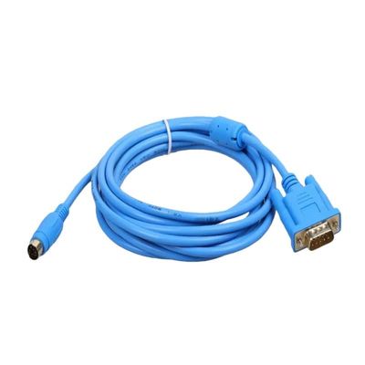 2m DOP(B)-FX (Goldplate) Programming Cable Suitable for DOP-107BV/107EV and DOP-130BQ HMIs, Compatible with FX3U, FX2N, and FX3G Series PLCs.