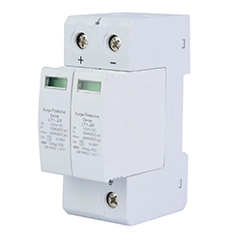 1000V 2P 20KA Surge Protective Device DC Photovoltaic Lightning Protector Low Voltage Arrester