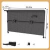 Clamp-On Steel Desk Pegboard with Dual Monitor Mounts, Adjustable Metal Organizer Board with Hooks & Movable Partition, Drill-Free Installation, Ergonomic Monitor Stand for Office & Gaming Desk view 2
