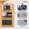 Clamp-On Steel Desk Pegboard with Dual Monitor Mounts, Adjustable Metal Organizer Board with Hooks & Movable Partition, Drill-Free Installation, Ergonomic Monitor Stand for Office & Gaming Desk view 3