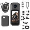 4K Thumb Action Camera, Upgraded Mini Portable Camera with Touchscreen, Wearable Pocket Cam with Magnetic Lanyard, Hands-Free POV Recording, for Motorcycle, Bike, Travel, Pet Walking (Black,4K) view 1