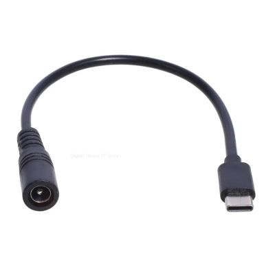 ABKMXZKD DC TPE-c Female to 5.5 * 2.1 Female Cables 5521 Power Ja-ck DC Power Conector 5.5x2.1 Adapter USB Type C Converter