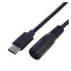 ABKMXZKD DC TPE-c Female to 5.5 * 2.1 Female Cables 5521 Power Ja-ck DC Power Conector 5.5x2.1 Adapter USB Type C Converter view 2