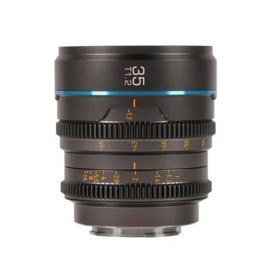 Compatible for Sony E 16mm T1.2 S35 Cine Lens for Super 35mm Cameras X RF MFT M4/3(35mm T1.2 Metal Gray,L-Mount)