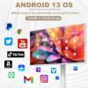 Portable Touchscreen Monitor, 27-Inch Smart Mobile Tv, 360 Rotating And Scrolling, Equipped With Remote Control,Supports Wireless Screen Mirroring, Suitable For Home And Outdoor Use 8+128GB view 3