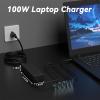 100W 65W USB C Laptop Charger Compatible with Dell Pro Rugged 13 14 Laptop Rugged 10 Tablet,Latitude 7230 7030 Rugged Extreme Tablet ra13250,ra00260,rb14250 Power Supply Cord view 2