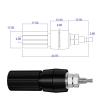 10PCS 4MM Banana Socket Binding Post Nut Banana Jack Electrical Connector Terminal Q.50008 view 4
