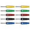 10PCS 4MM Copper Banana High Current Insulated Shrouded Stackable Soldering Connector for Speaker Amplifier Q.10020(5 red 5 Black) view 1