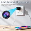 PATTERSON 1080P Hidden Camera USB Charger - Mini Wireless Spy Camera with WiFi & Motion Detection - Ideal for Home Security, Baby Monitoring, and Pet Surveillance view 3