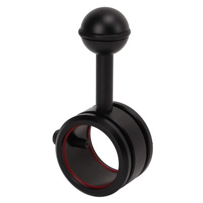 Tbest Diving Ball Head Anodized Aluminum Alloy Flashlight Accessory Durable Lightweight Adjustable Joint Arm for Scuba Underwater Exploration Black