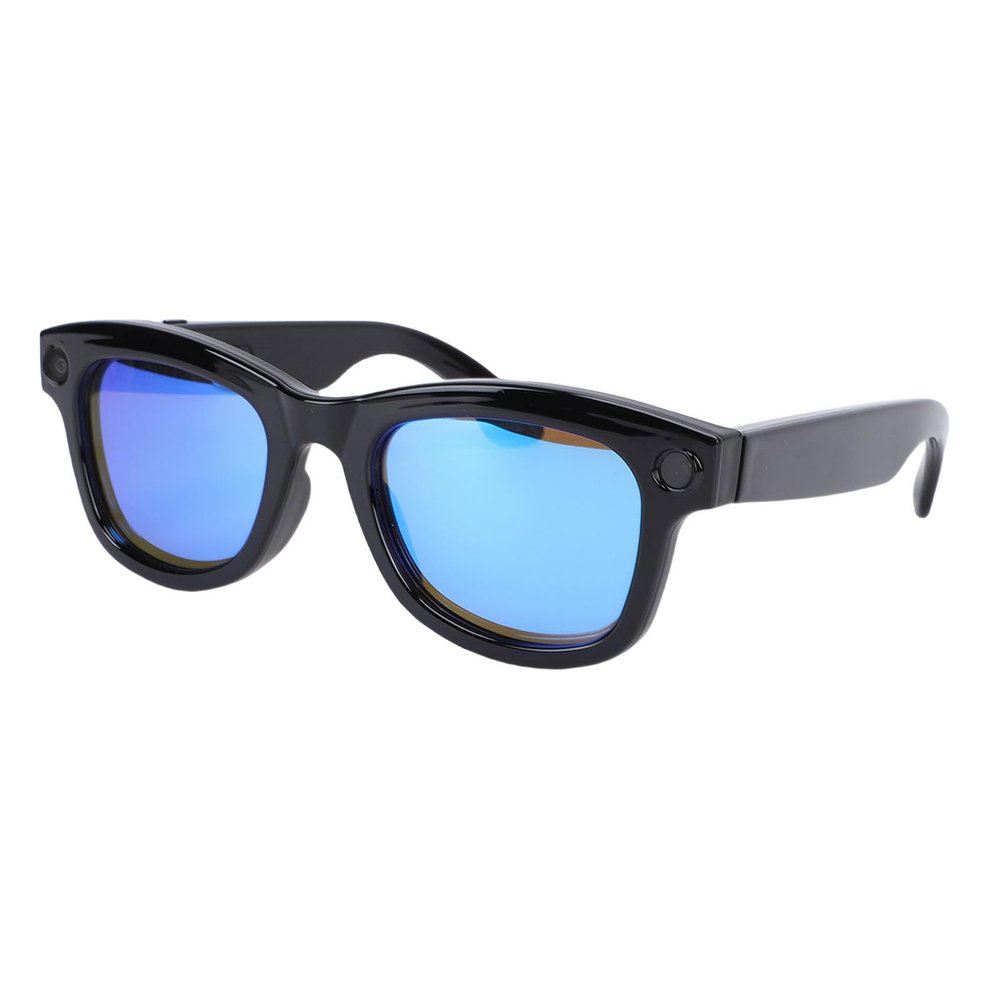 Sanpyl Smart Glasses with 220 Languages AI Real Time Translation, 5MP HD Camera & Bluetooth 5.3 for Men Women, WiFi App Management for Photo/Video Download (Blue)