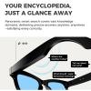 Sanpyl Smart Glasses with 220 Languages AI Real Time Translation, 5MP HD Camera & Bluetooth 5.3 for Men Women, WiFi App Management for Photo/Video Download (Blue) view 2