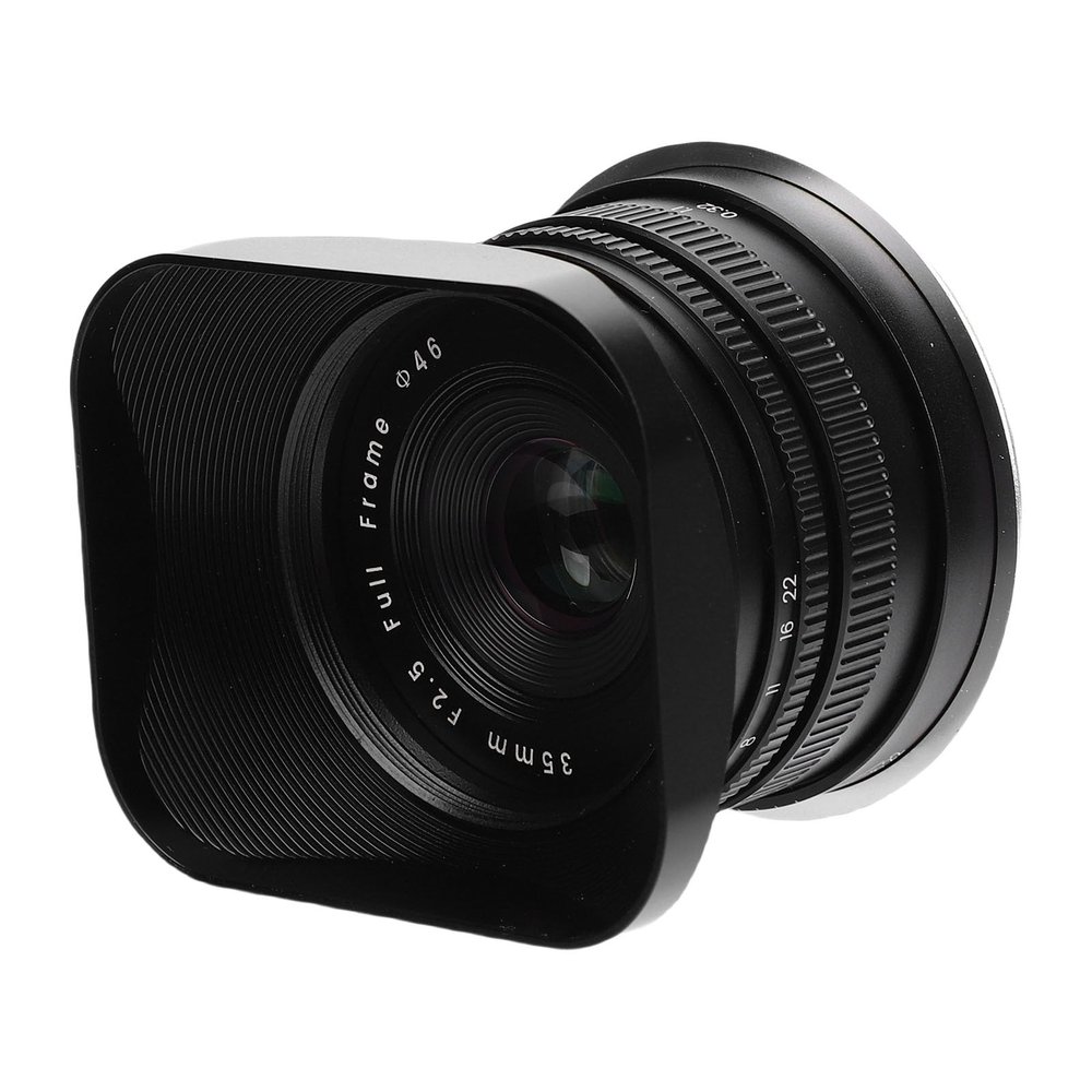 Zyyini 35mm Full Frame F2.5 Large Aperture Manual Focus Mirrorless Camera Lens with Lens Hood Front Rear Caps, for Z9 Z8 Z7 Z6 Z5 Z Series Camera