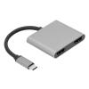 4 in 1 Type C Docking Station, USB C Hub with 100W PD Charging, 4K Output, 3 USB 3.0 Ports, Aluminum y Multi Sn Con for Laptop, view 2