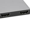 4 in 1 Type C Docking Station, USB C Hub with 100W PD Charging, 4K Output, 3 USB 3.0 Ports, Aluminum y Multi Sn Con for Laptop, view 3
