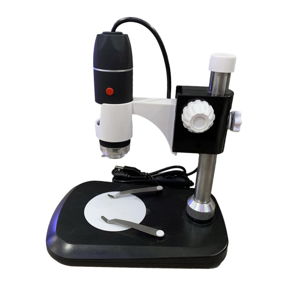 BESPORTBLE Portable Digital Microscope Magnification USB with LED Light Handheld Electron Microscope for Jewelry Collectors Lightweight Design Night Use Compatible with Windows and Mobile