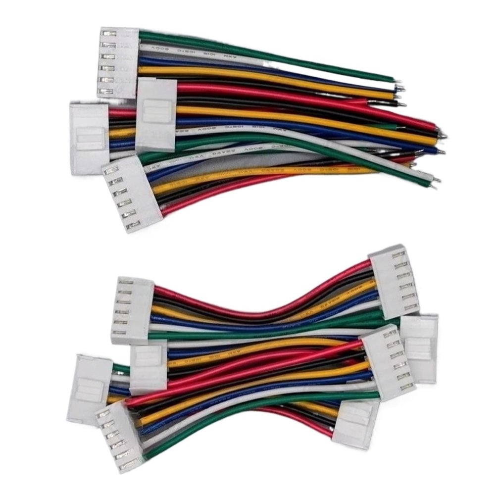 BHUPWZE 5pcs JST VH3.96 VH 3.96mm Single/Double Plug Housing Connector Wire Cable 2P 4 5 6 7 8 9 10Pin 22AWG 10cm 20cm(Double Same,30CM_4P)