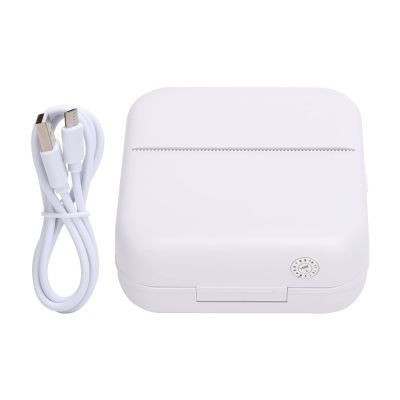 Fydun Mini Pocket Printer, Inkless Wireless Bletooth Portable Printer, Portabl Less Thermal Paper for Photo Label MemoGreen Memo (Pink)
