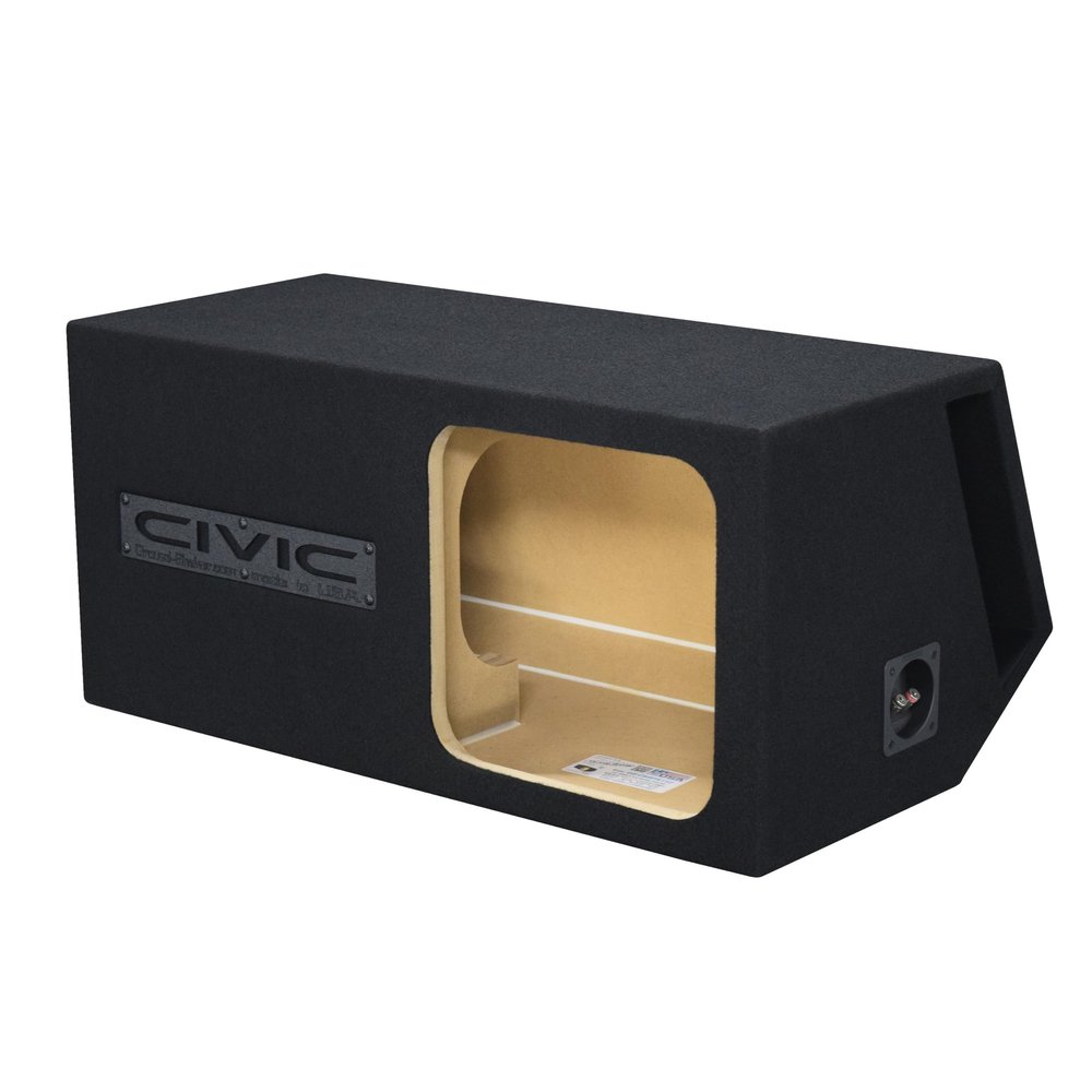 12" Single solobaric ported sub Box 05-25 Civic Speaker Box Ground Shaker Speaker Box Ground Shaker Subwoofer Enclosure Car Audio