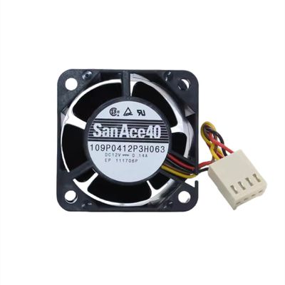 109P0412P3H063 4028 4-Wire DC12V 0.14A 1.68W 40x40x28mm 4cm Inverter Cooling Fan