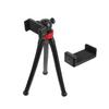 GALPADA Adjustable Phone Tripod with Mount and Flexible Clip Portable Lightweight Video Stand for Smartphones and Cameras Corrosion-Resistant Tabletop Holder for Travel and Overhead view 1