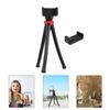 GALPADA Adjustable Phone Tripod with Mount and Flexible Clip Portable Lightweight Video Stand for Smartphones and Cameras Corrosion-Resistant Tabletop Holder for Travel and Overhead view 2