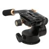 Aluminum y 3 Way Dam Video Tr Head with Pan Bar Handle, DSLR C Tr A, 360 Panoramic ead with Quick Load Plate, Non Slip Rubber view 3