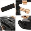 Aluminum y 3 Way Dam Video Tr Head with Pan Bar Handle, DSLR C Tr A, 360 Panoramic ead with Quick Load Plate, Non Slip Rubber view 4