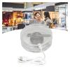 3D Hologram Fan, 48 LEDs WiFi APP Remote Control Built In Speaker Holographic Advertising Display With Memory Card for Business view 4